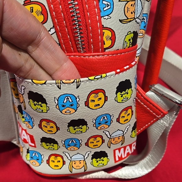 Loungefly MARVEL Red and White Backpack - Picture 5 of 5